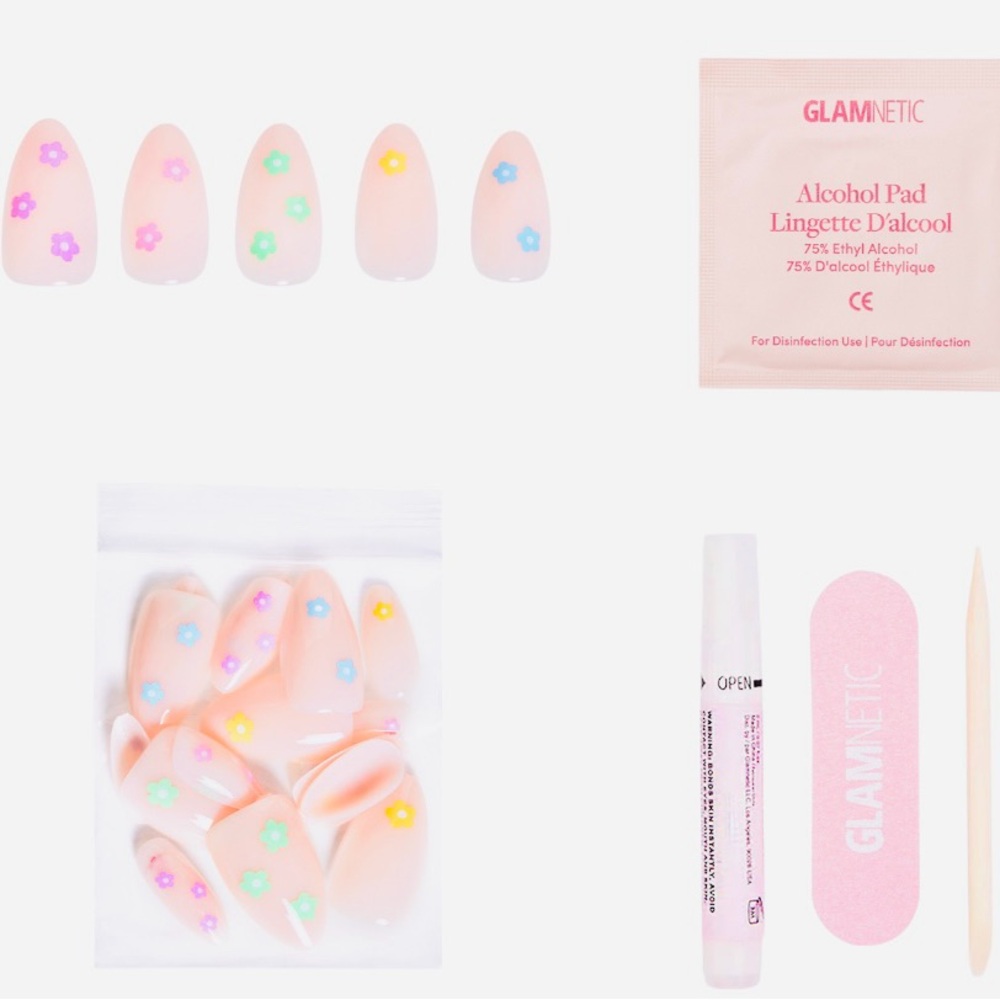 💗New Glamnetic 
FULL BLOOM Short Almond Press-On Nails💗 - Picture 2 of 4